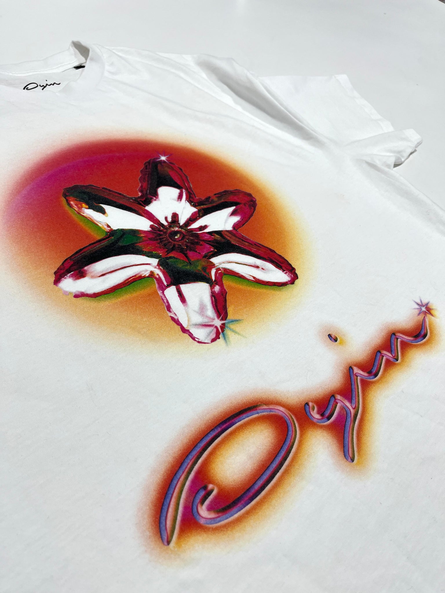 SUNSET SCRIPT TEE